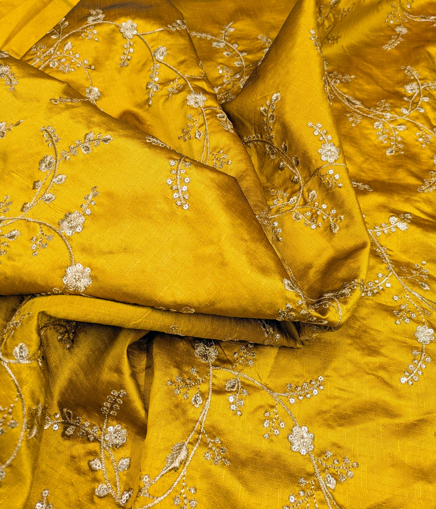 Rust and gold embroidered fabric, Wedding dress, Bridesmaid dress, Indian fabric, Luxury fabric, Haute couture, Fashion fabric - NFAF559