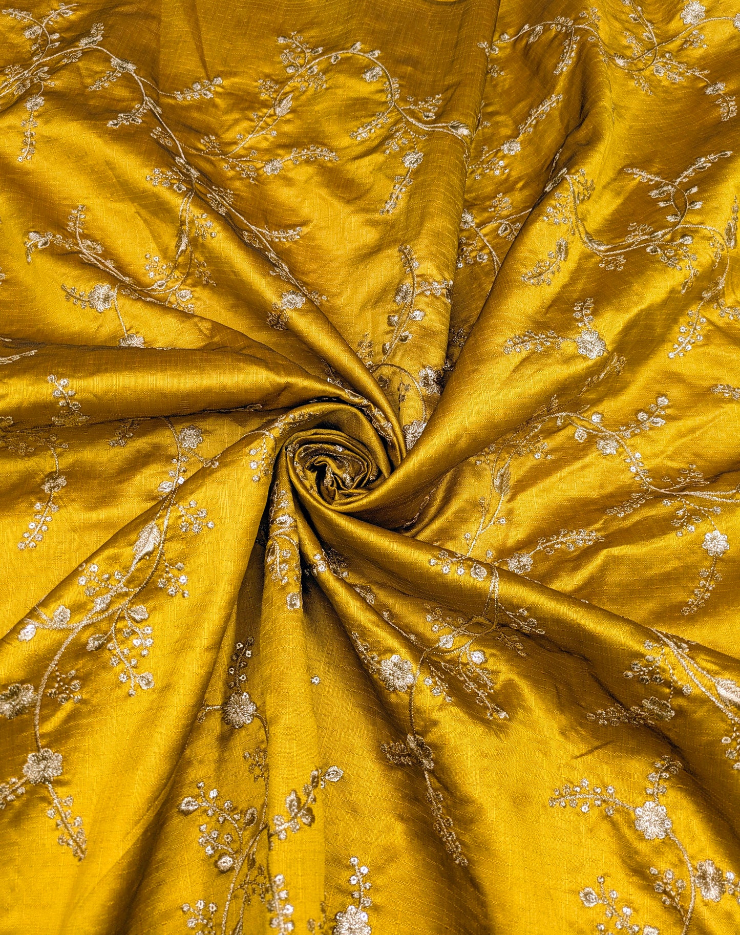 Rust and gold embroidered fabric, Wedding dress, Bridesmaid dress, Indian fabric, Luxury fabric, Haute couture, Fashion fabric - NFAF559