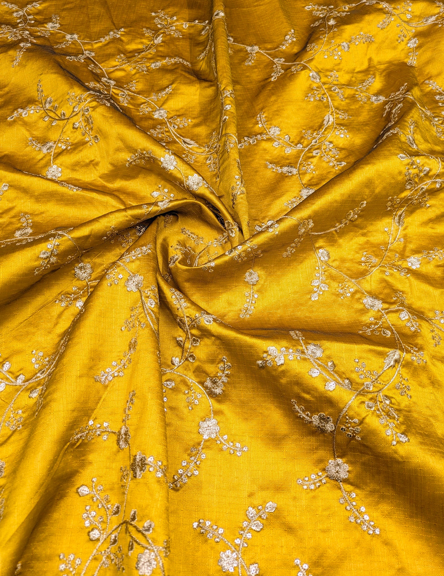 Rust and gold embroidered fabric, Wedding dress, Bridesmaid dress, Indian fabric, Luxury fabric, Haute couture, Fashion fabric - NFAF559