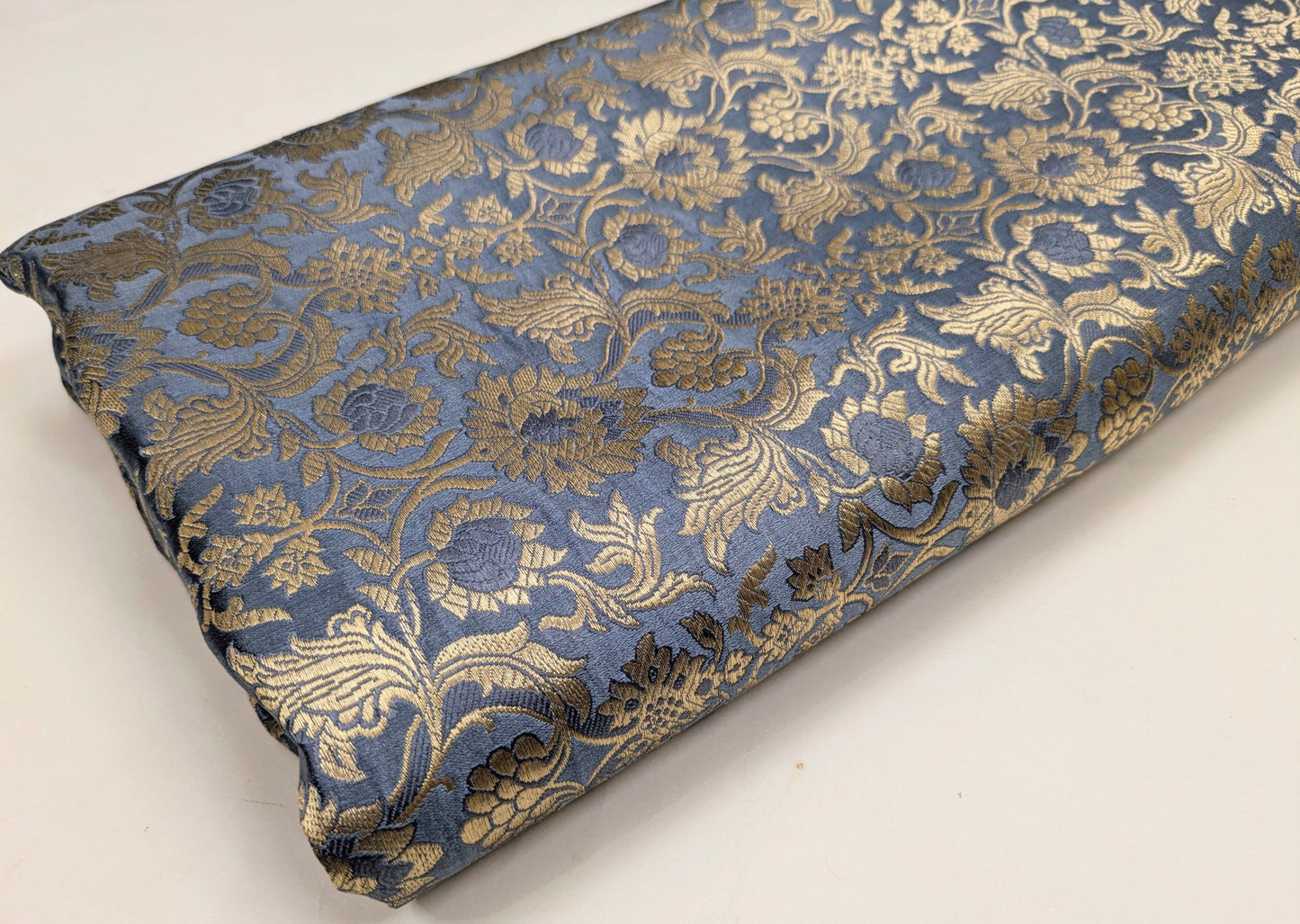 Gray Gold Brocade fabric Jacquard Damask Fabric Wedding Bridal Dress fabric Upholstery High Quality Brocade Fabric by the Yard