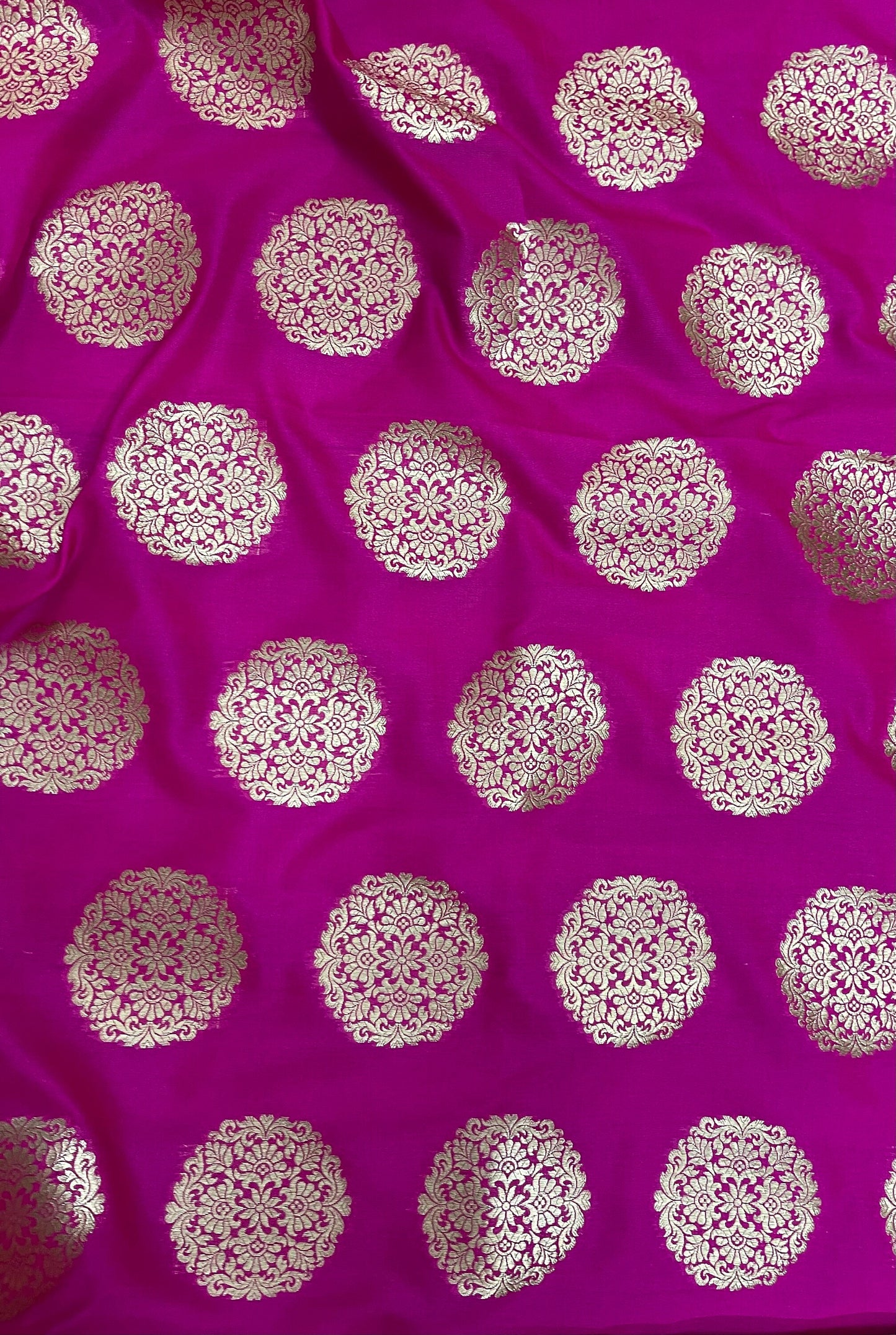 Brocade Fabric, Pink Gold Damask Jacquard Brocade Fabric Upholstery Indian Dress Festival Wear Brocade Fabric by the yard/meter - NFAF504