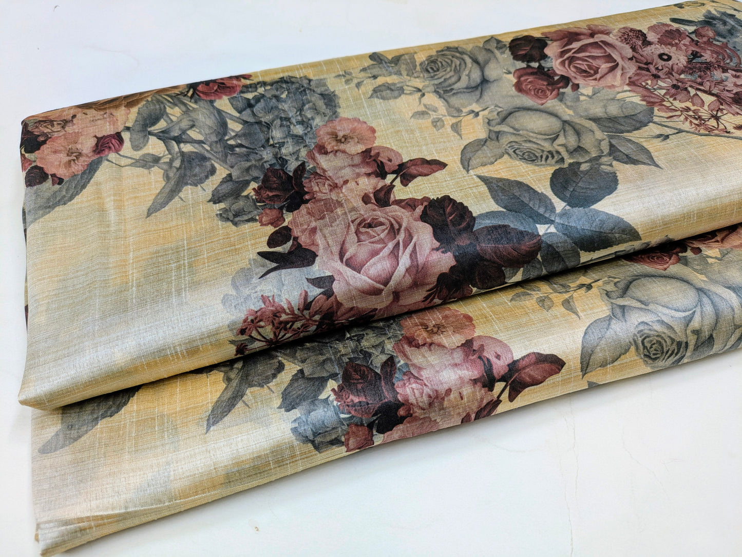 Printed Fabric Tussar rayon silk Fabric Wedding dress Silk Floral Lehenga fabric Printed fabric Summer Dress fabric Dupatta Fabric