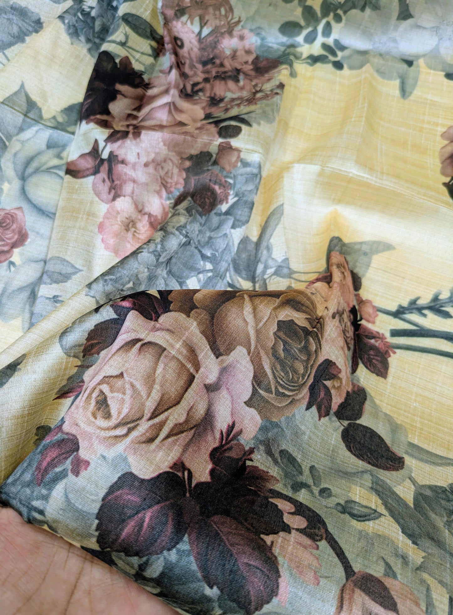 Printed Fabric Tussar rayon silk Fabric Wedding dress Silk Floral Lehenga fabric Printed fabric Summer Dress fabric Dupatta Fabric