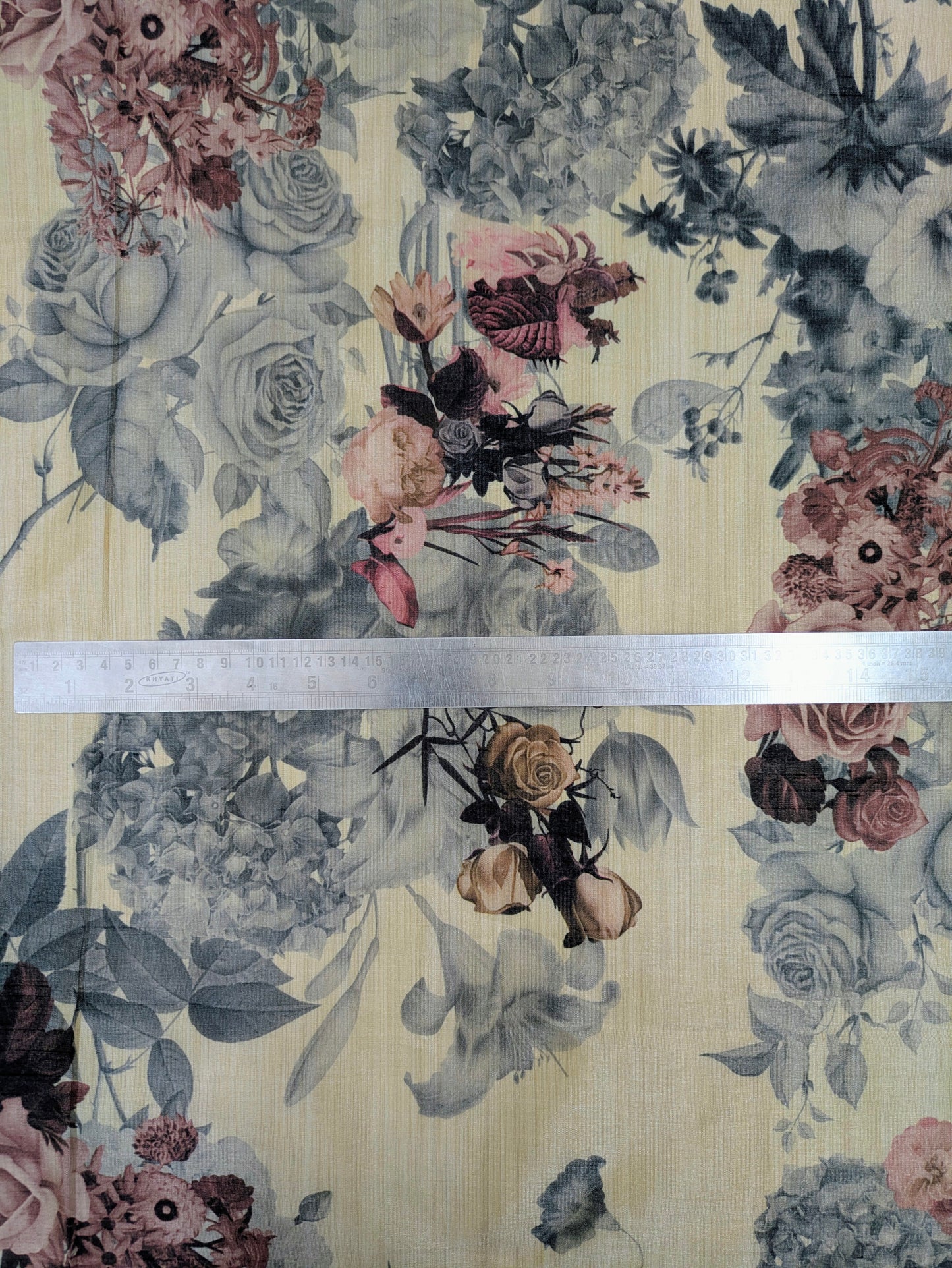 Printed Fabric Tussar rayon silk Fabric Wedding dress Silk Floral Lehenga fabric Printed fabric Summer Dress fabric Dupatta Fabric