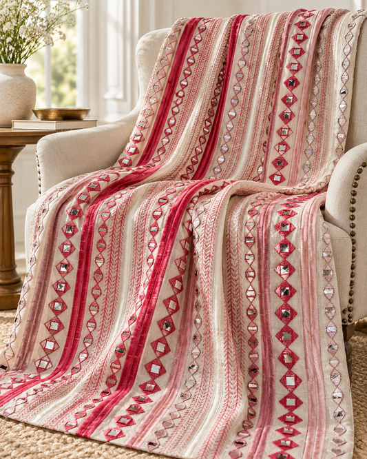Pink embroidered fabric, Wedding dress, Fabric store, Luxury fabric, Thread embroidery, Indian fabric, Couture fashion, Royal fabric - NFAF870