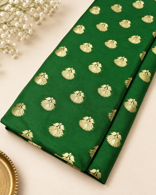 Green Gold damask jacquard brocade Fabric Wedding Dress Rayon Silk Bridal Gown Brocade Home Decor Upholstery Brocade Fabric By The Yard