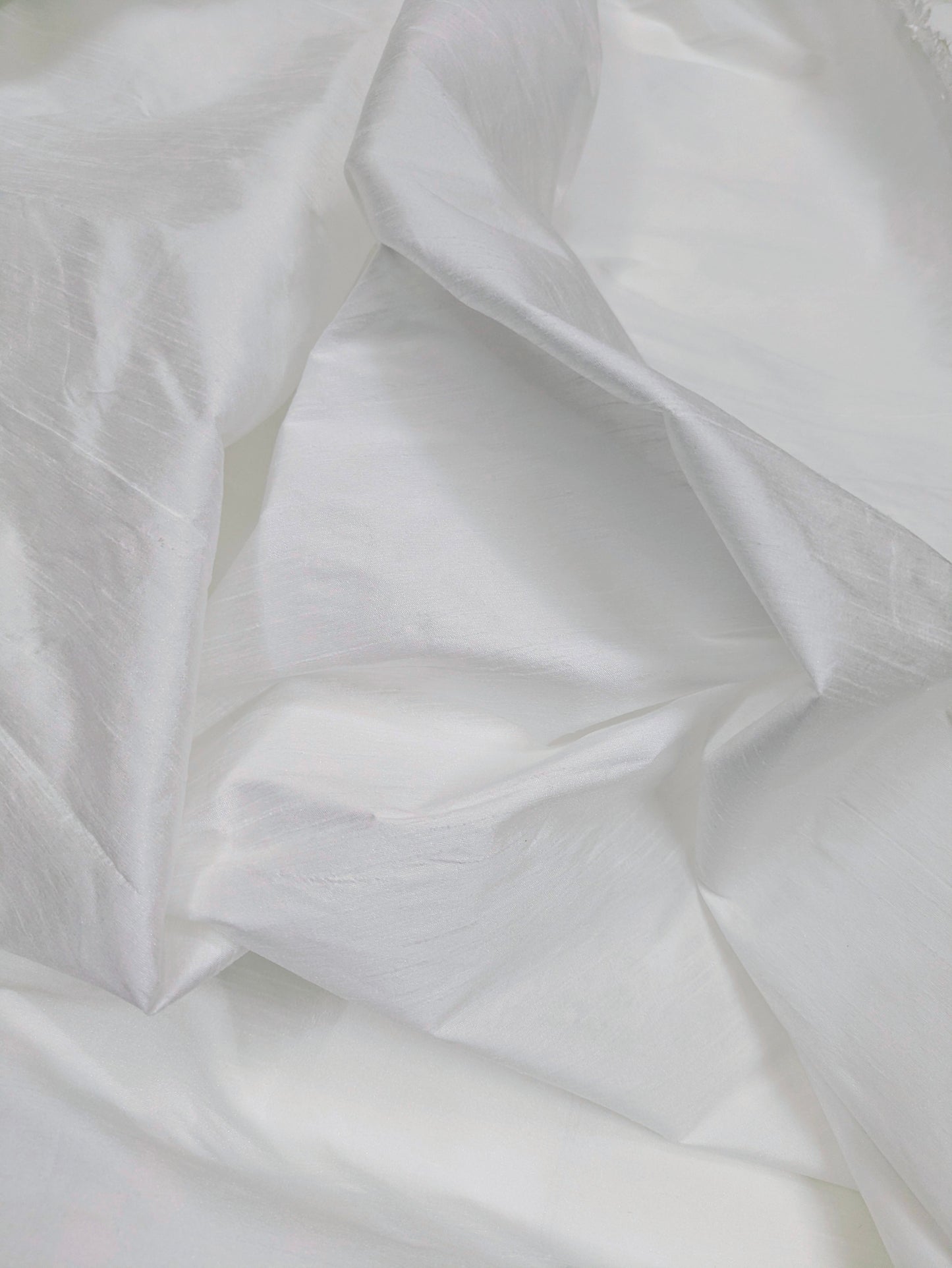 White shantung raw silk fabric, Handloom dupioni silk fabric, Wedding dress, Khadi silk fabric, Luxury fabric, royal fabric - RSAF01