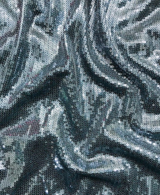 Gray Sequin Georgette Fabric,  Sequin Embroidery Fabric, Multiple yardage will come in the Continuous length SQAF14