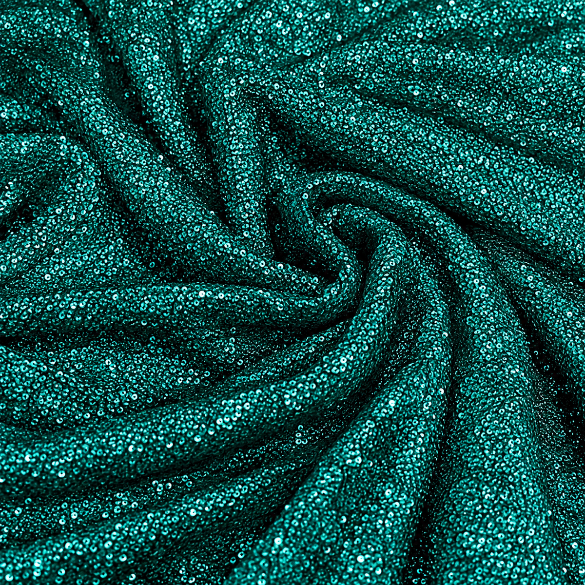 Green embroidered georgette fabric, Sequin fabric, Wedding dress, Bridesmaid dress, Fabric store, Fashion fabric, Luxury fabric - SQAF25
