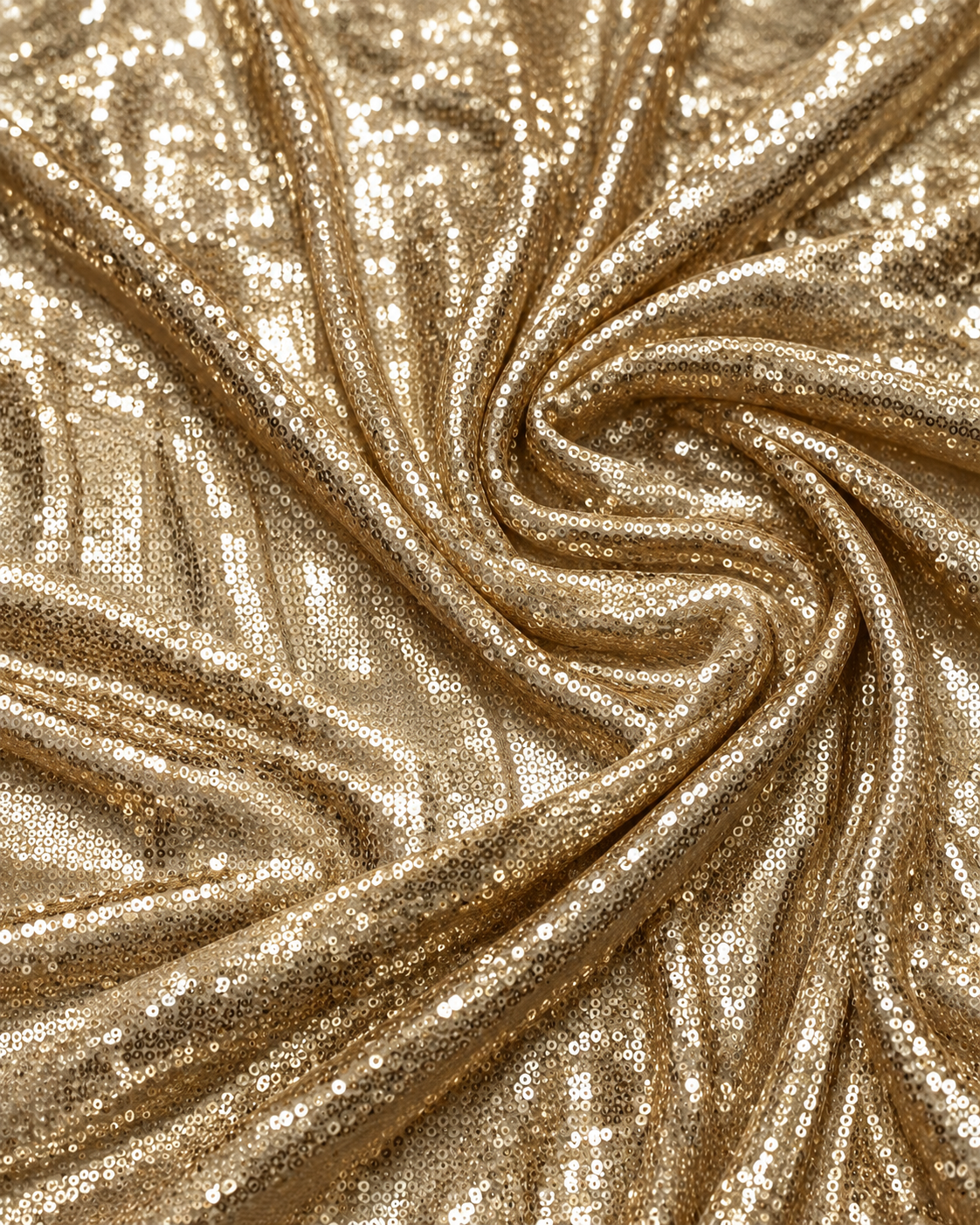 Light gold embroidered fabric, Sequin Georgette Fabric, Evening dress, Bridesmaid dress, Wedding inspiration, Fabric store, Handmade - SQAF830