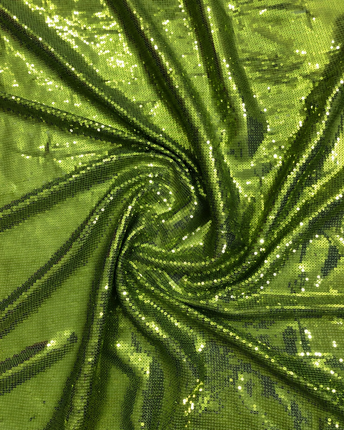 Green embroidered fabric, Sequin Georgette Fabric, Evening dress, Bridesmaid dress, Wedding inspiration, Fabric store, Handmade - SQAF853