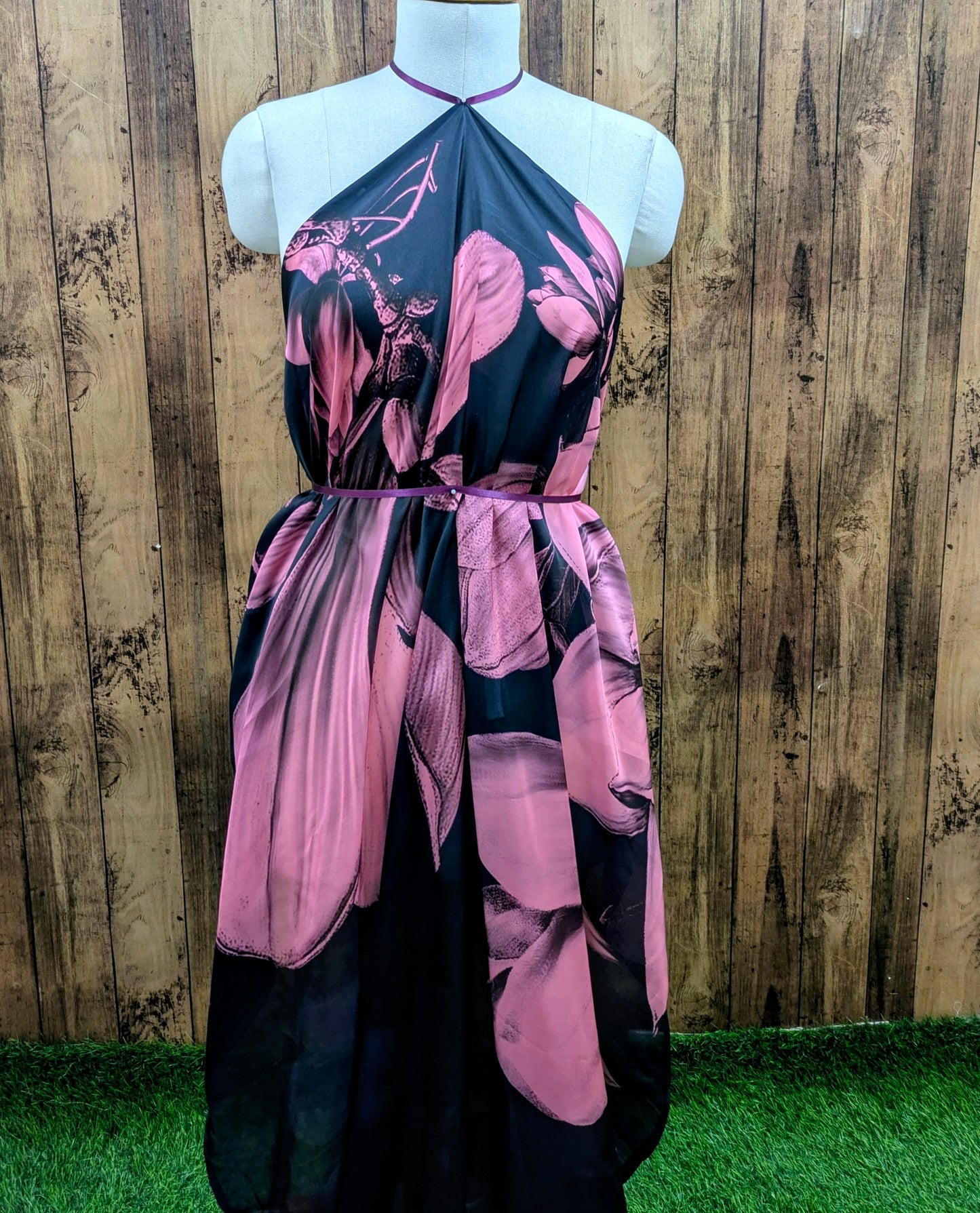 Saree Fabric Sarong Fabric Crepe Draping beach Party fabric Printed Sarong, Soft cotton Dupatta Print scarves Pink Black Silk Crepe Fabric