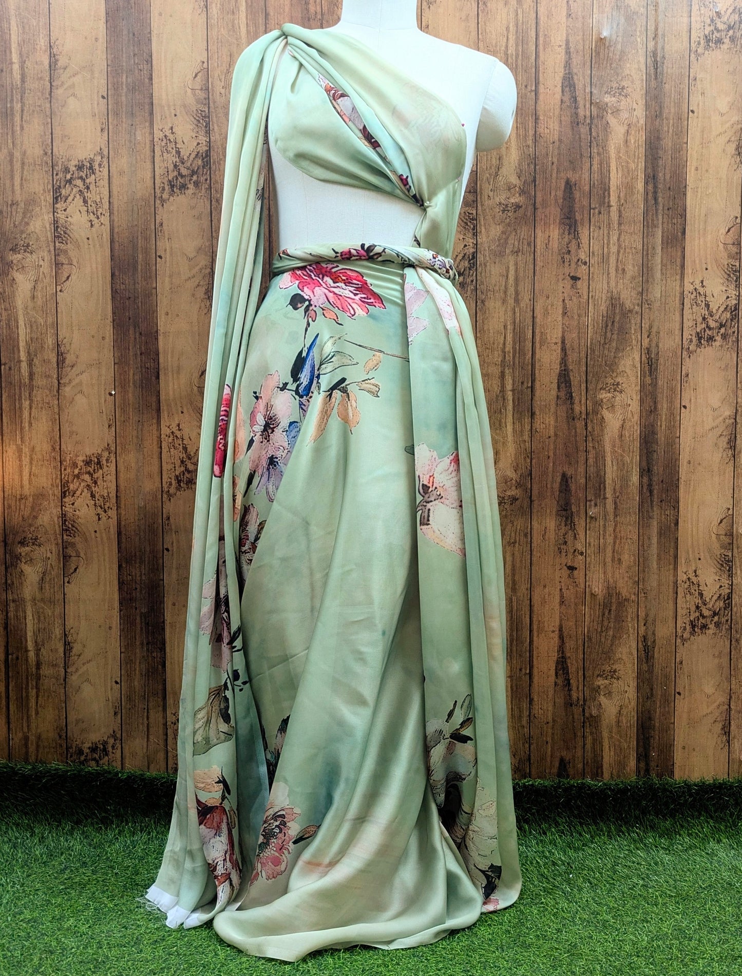 Saree Fabric Sarong Fabric Crepe Draping beach Party fabric Printed Sarong, Soft cotton Dupatta Print scarves Silk Crepe Fabric