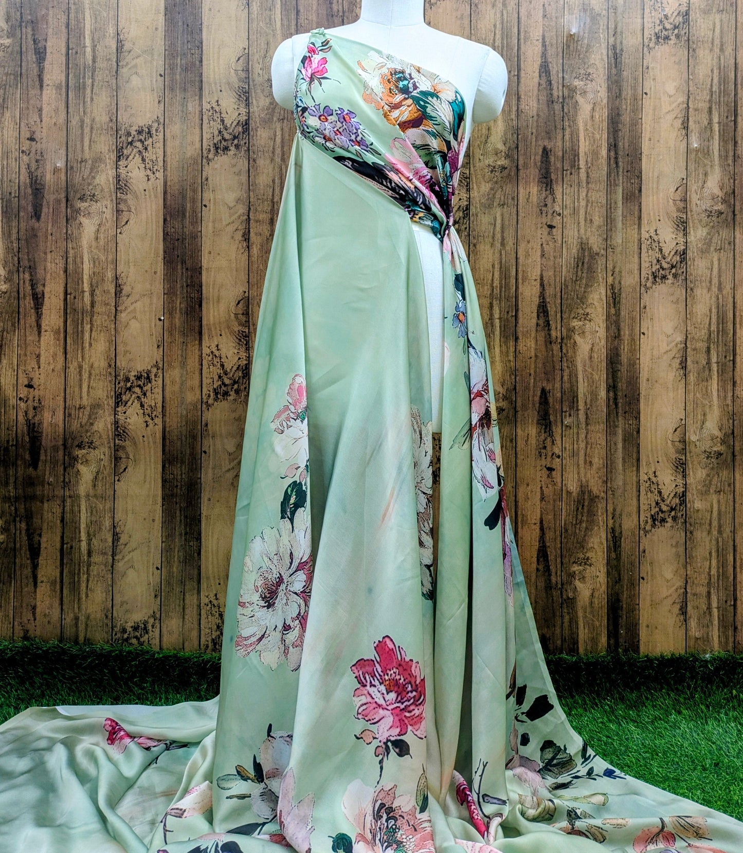Saree Fabric Sarong Fabric Crepe Draping beach Party fabric Printed Sarong, Soft cotton Dupatta Print scarves Silk Crepe Fabric