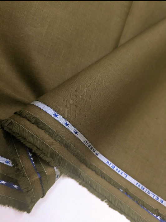 Olive green cotton fabric, Gingham fabric, Upholstery fabric, Wedding fabric, Diy fabric, Indian fabric, Luxury fabric, Quilting fabric - COTF33