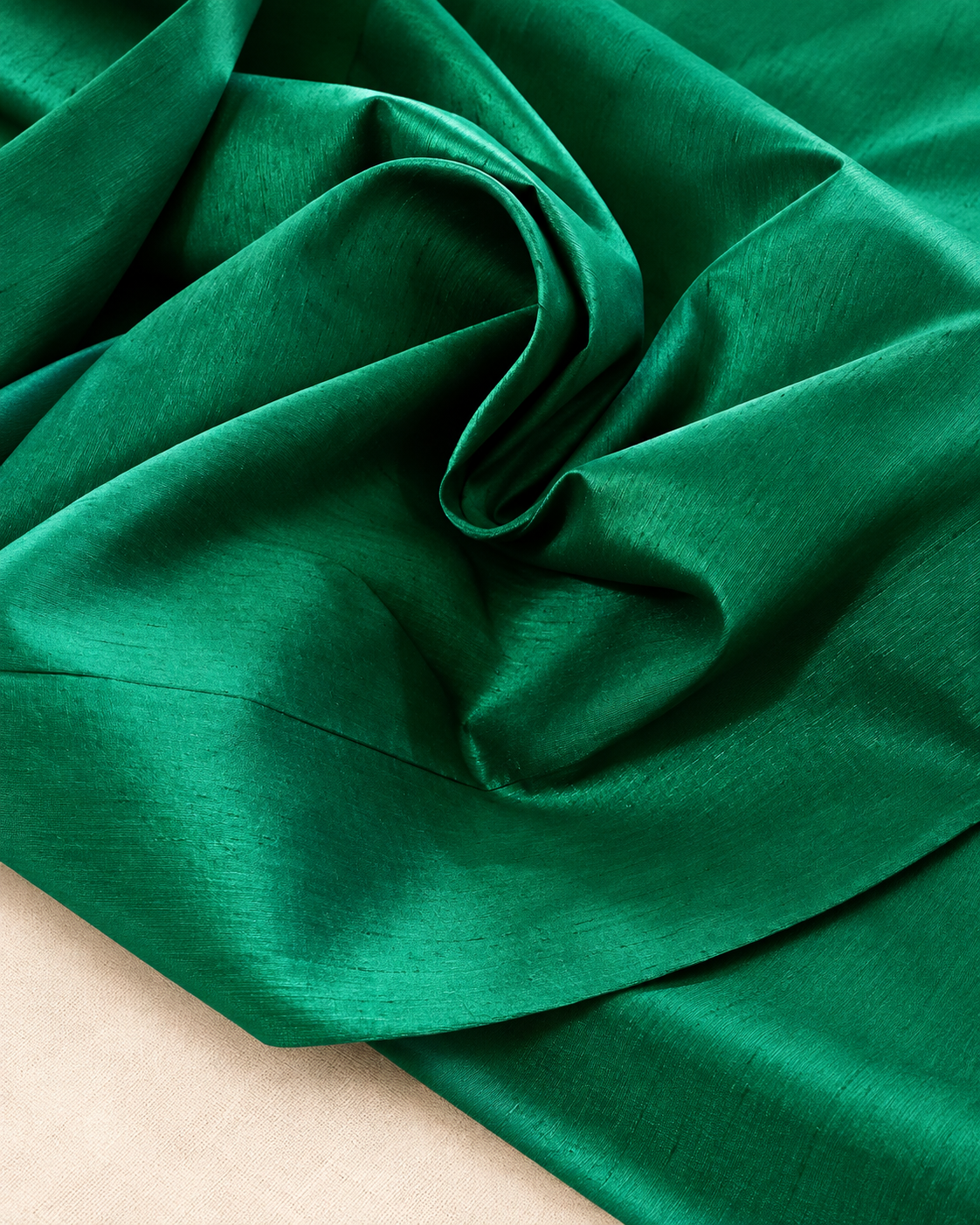Forest Green Taffeta Fabric, Dress, Costume Apparel Fabric,  Indian Poly Silk Fabric, Fabric By Yard/ Meter, Prom dress Fabric TSF49
