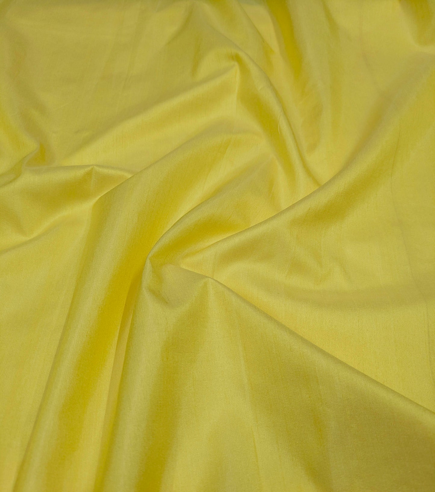 Lemon Yellow Poly Raw Silk Faux Dupion 100% Polyester Upholstery Fabric Bridal Craft Dress Quilting Material TSF41