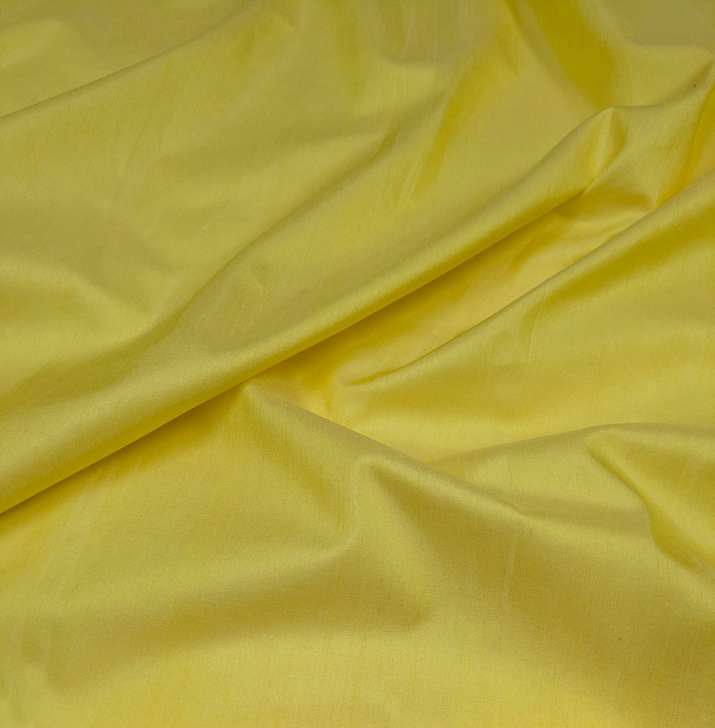 Lemon Yellow Poly Raw Silk Faux Dupion 100% Polyester Upholstery Fabric Bridal Craft Dress Quilting Material TSF41