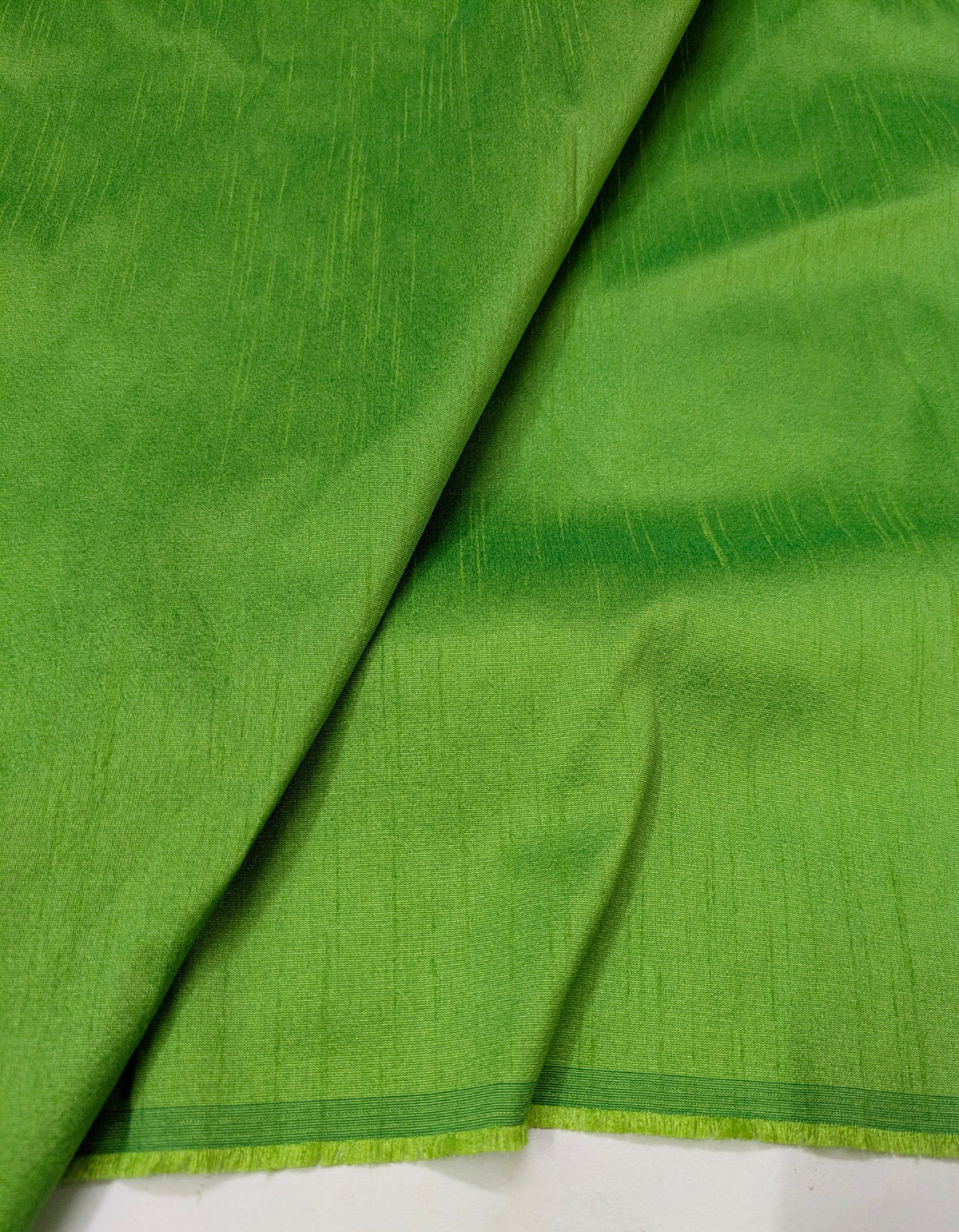 Green Poly Raw Silk Faux Dupion 100% Polyester Upholstery Fabric Bridal Craft Dress Quilting Material TSF56