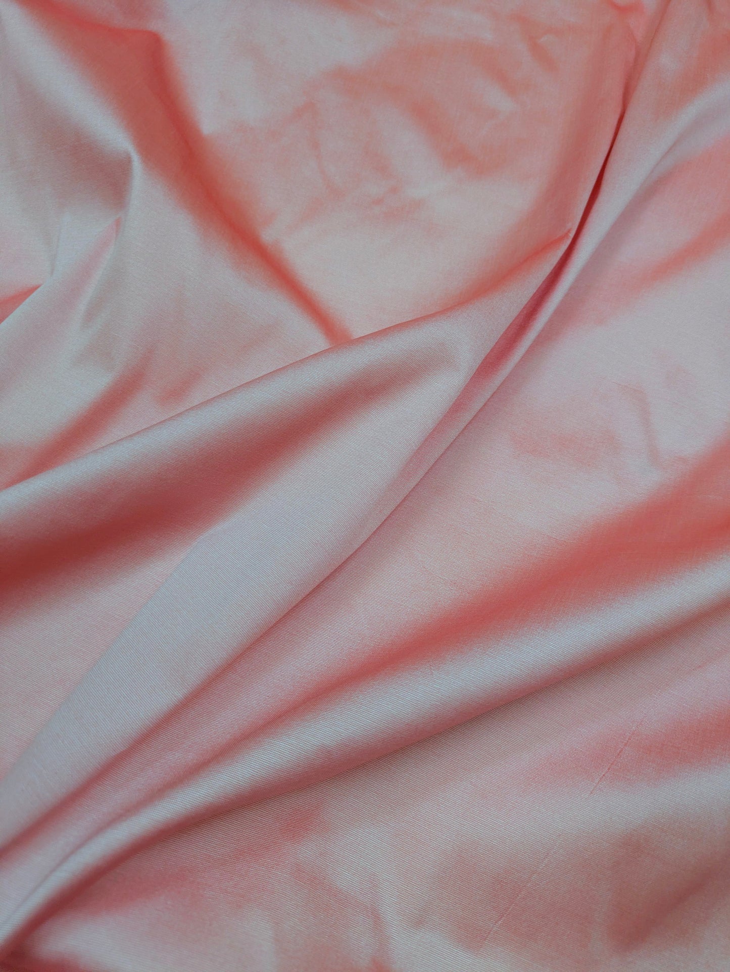 Salmon Poly Raw Silk Faux Dupion 100% Polyester Upholstery Fabric Bridal Craft Dress Quilting Material TSF57