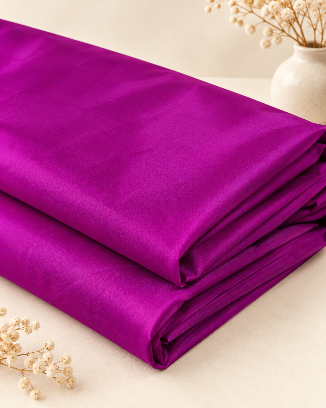 Purple MagentaTaffeta Fabric Taffeta Faux Silk Fabric Wedding Gown Dress Fabric Bridal Dress Polyester Taffeta Fabric By The Yard