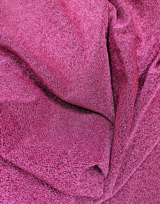 Rouge pink Lurex Glitter Fabric/Shimmer Fabric, Glitter Fabric, Gown, Backdrop ,Sparkle Fabric - VLTF1080