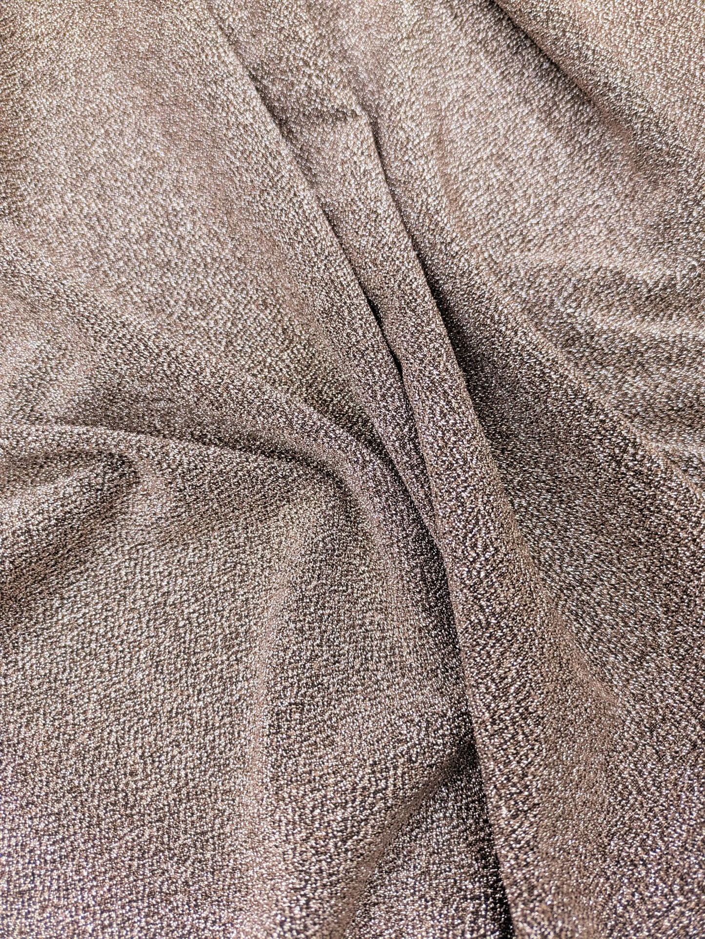 Rose Gold Lurex Glitter Fabric/Shimmer Fabric, Glitter Fabric, Gown, Backdrop ,Sparkle Fabric - VLTF1081