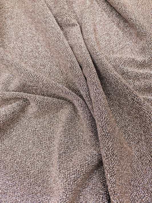 Rose Gold Lurex Glitter Fabric/Shimmer Fabric, Glitter Fabric, Gown, Backdrop ,Sparkle Fabric - VLTF1081