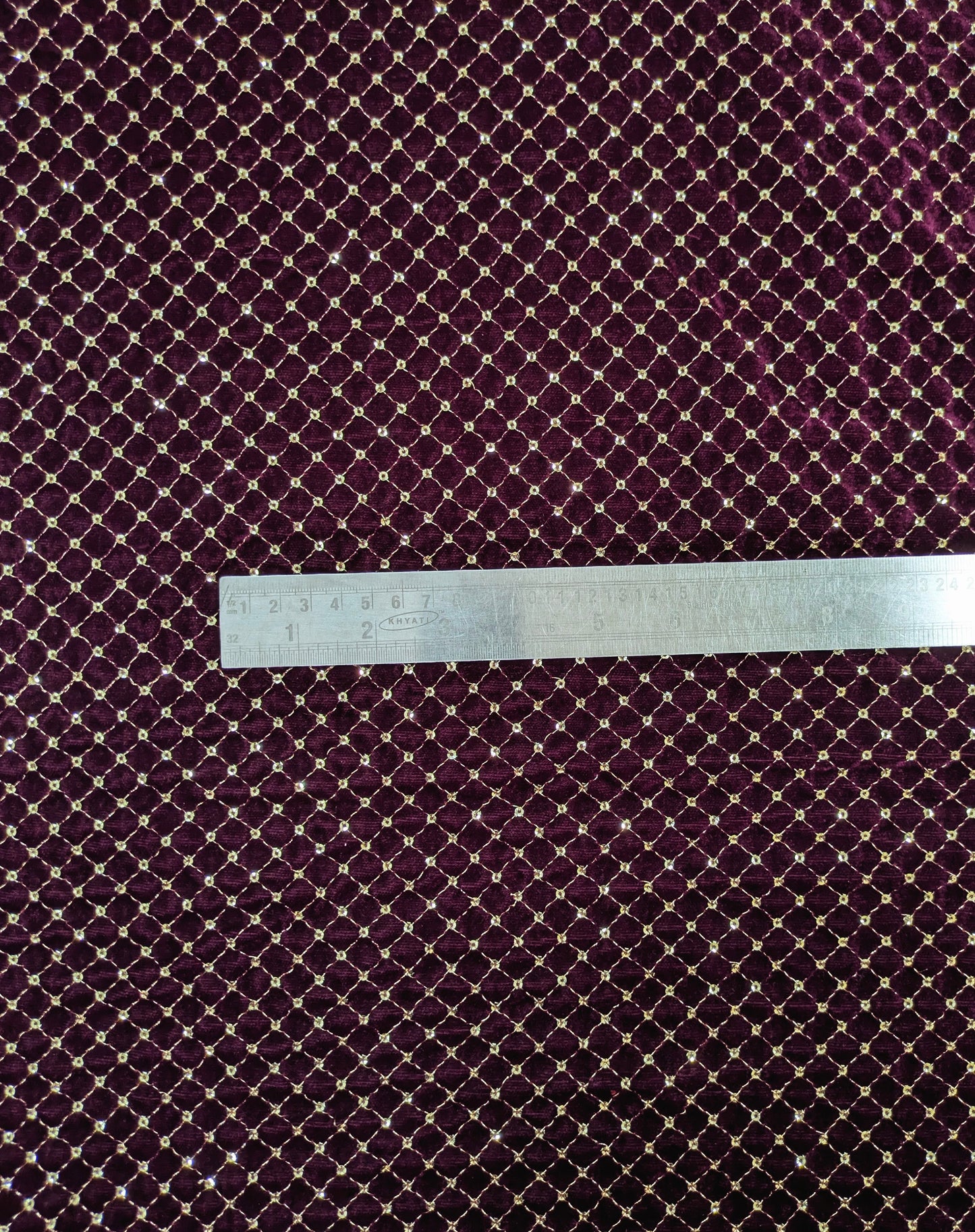 Embroidered velvet fabric, Wine stretch fabric, Haute couture, Embroidery design, Luxury fabric, Bridesmaid dress - VLTF909