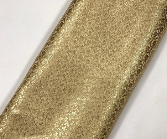 Beige Brocade fabric Jacquard fabric Gold brocade fabric Wedding bridal dress fabric Festival clothing Home Decor fabric by the yard- NFAF2013