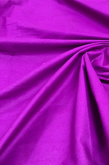 Pure Cotton fabric in Purple Color, Multiple lengths will come in the continuous piece - COTF02