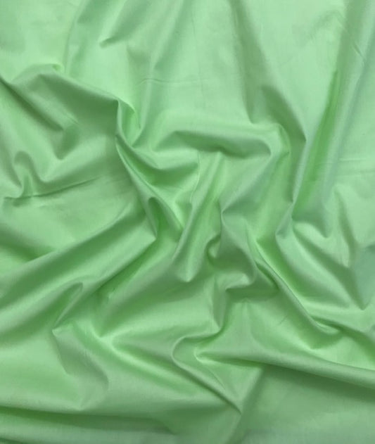 Pure Cotton fabric in Lime Color, Multiple lengths will come in the continuous piece - COTF04