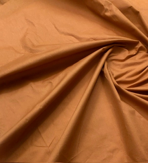 Pure Cotton fabric in Burnt Orange Color, Multiple lengths will come in the continuous piece - COTF05