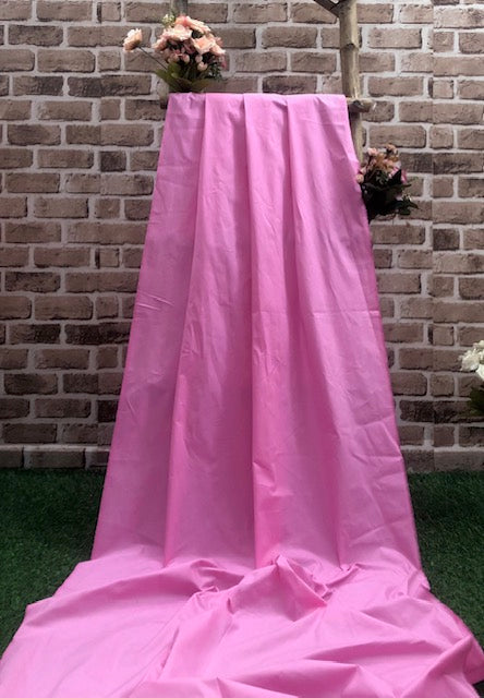 Pure Cotton fabric in Pink Color, Multiple lengths will come in the continuous piece - COTF06