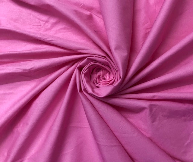 Pure Cotton fabric in Pink Color, Multiple lengths will come in the continuous piece - COTF06