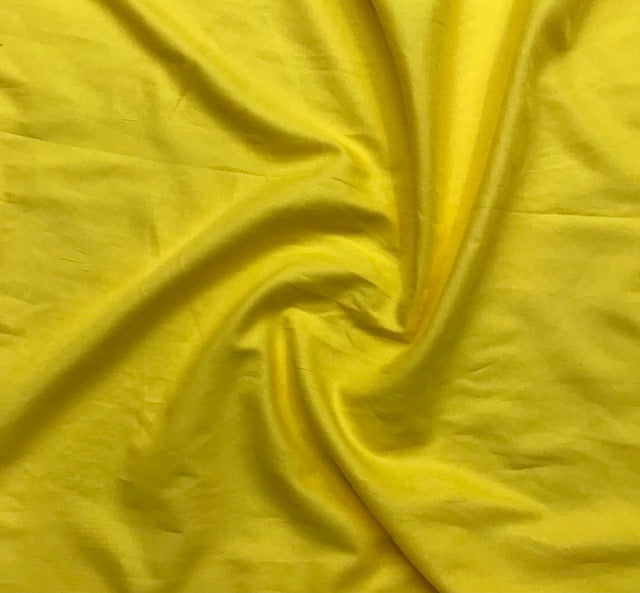 Pure Cotton fabric in yellow Color, Multiple lengths will come in the continuous piece - COTF08