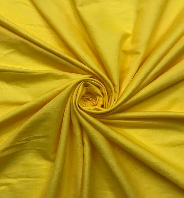 Pure Cotton fabric in yellow Color, Multiple lengths will come in the continuous piece - COTF08