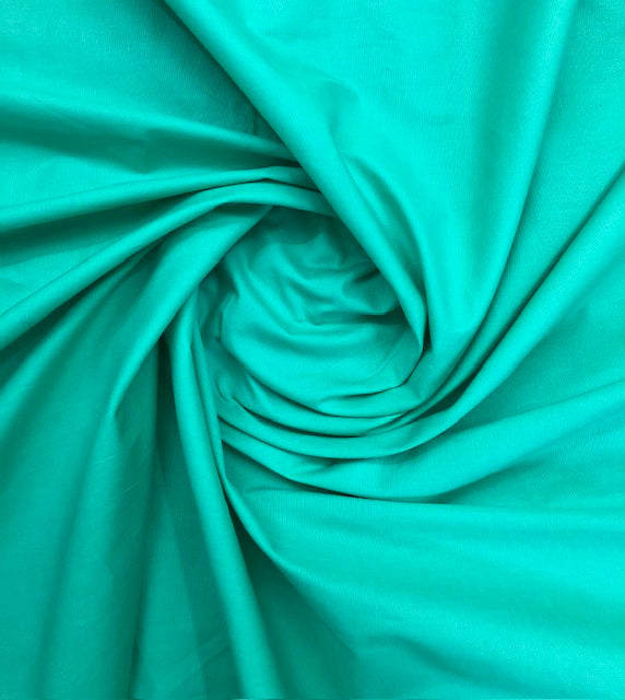 Pure Cotton fabric in Tiffany Color, Multiple lengths will come in the continuous piece - COTF10