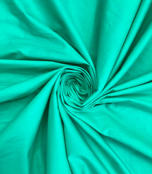 Pure Cotton fabric in Tiffany Color, Multiple lengths will come in the continuous piece - COTF10