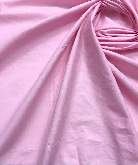 Pure Cotton fabric in Baby Pink Color, Multiple lengths will come in the continuous piece - COTF13