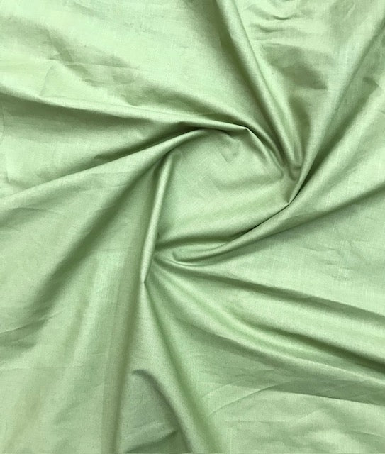 Pure Cotton fabric in Sage green Color, Multiple lengths will come in the continuous piece - COTF14