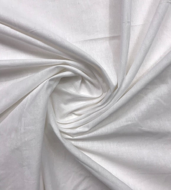 Pure Cotton fabric in Off White Color, Multiple lengths will come in the continuous piece - COTF16