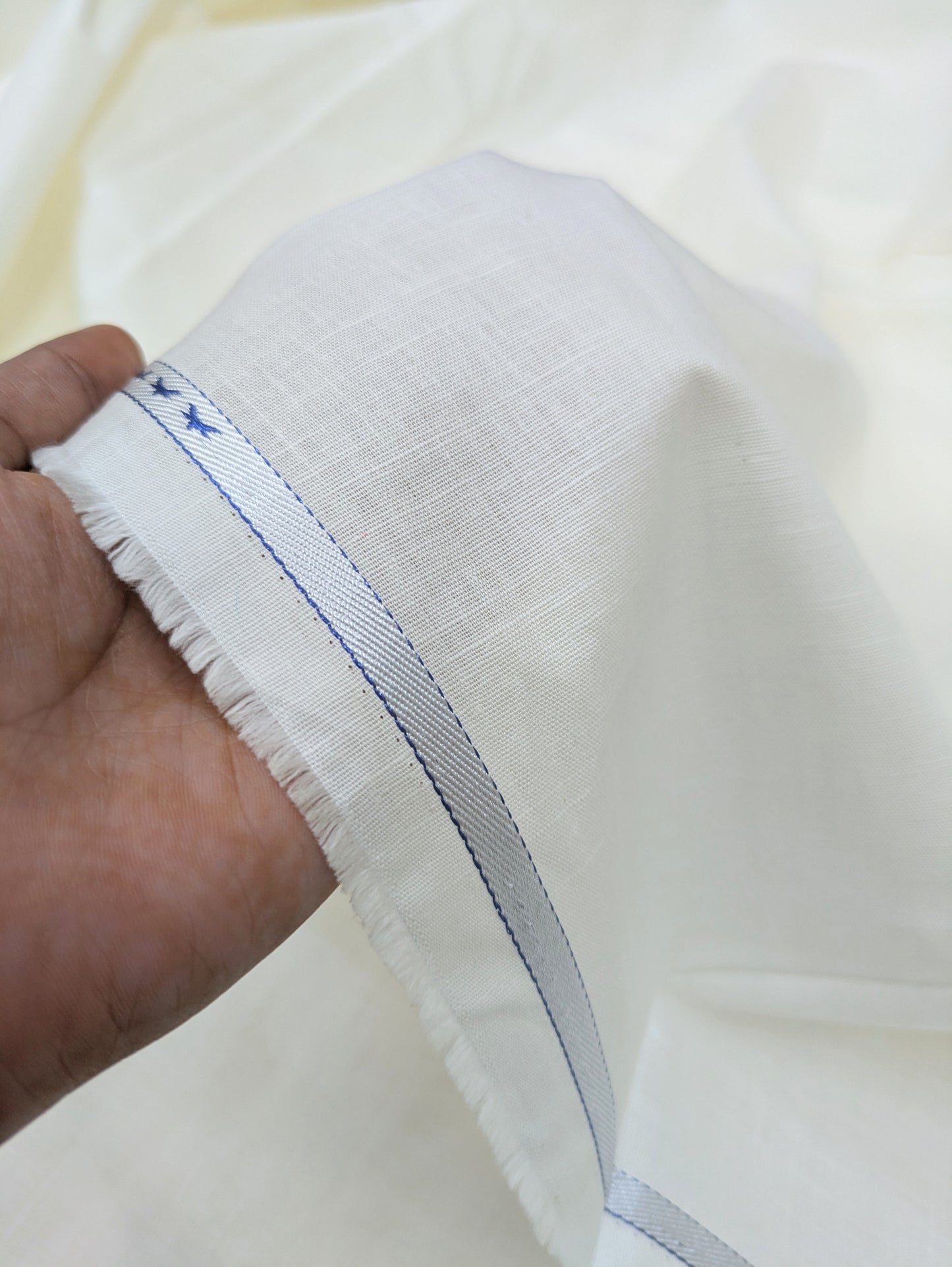 Off white cotton fabric, Wedding dress, Indian fabric, Quilting fabric, Upholstery fabric,  Home décor fabric, Linen fabric - COTF16