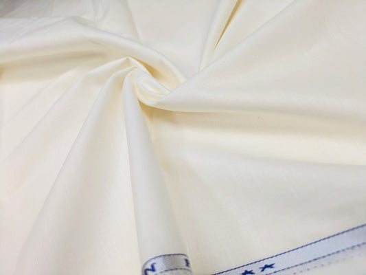 Off white cotton fabric, Wedding dress, Indian fabric, Quilting fabric, Upholstery fabric,  Home décor fabric, Linen fabric - COTF16