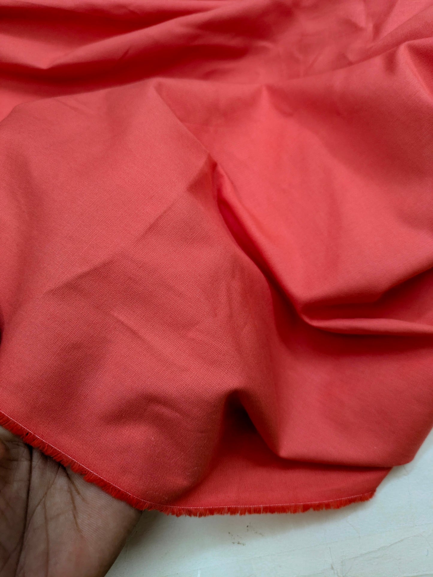 Coral cotton fabric, Quilting fabric, Home decor fabric, Indian fabric, Fashion fabric, Wedding dress, Vintage fabric, Bridesmaid dress - COTF18