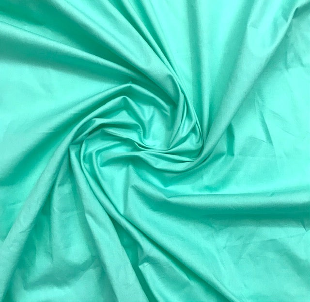 Pure Cotton fabric in Mint Color, Multiple lengths will come in the continuous piece - COTF01