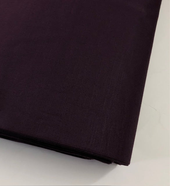 Pure Cotton fabric in Plum Color, Multiple lengths will come in the continuous piece - COTF23