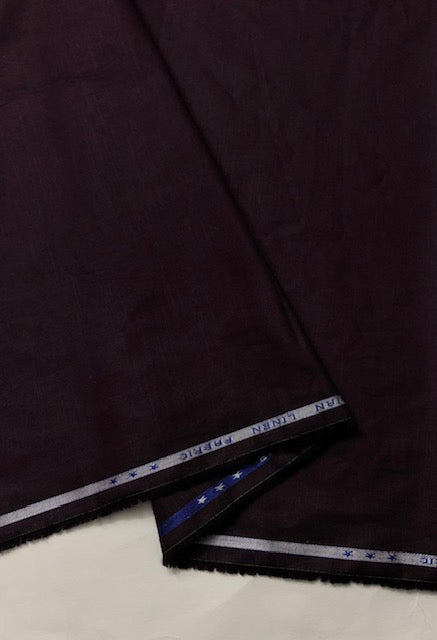 Pure Cotton fabric in Plum Color, Multiple lengths will come in the continuous piece - COTF23