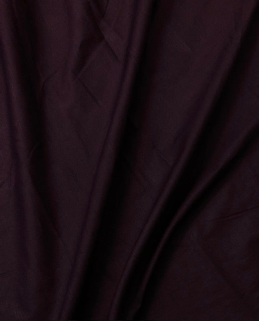 Pure Cotton fabric in Plum Color, Multiple lengths will come in the continuous piece - COTF23