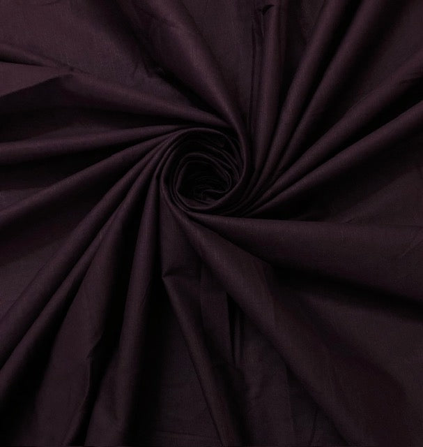 Pure Cotton fabric in Plum Color, Multiple lengths will come in the continuous piece - COTF23